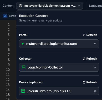 Portal status indicators